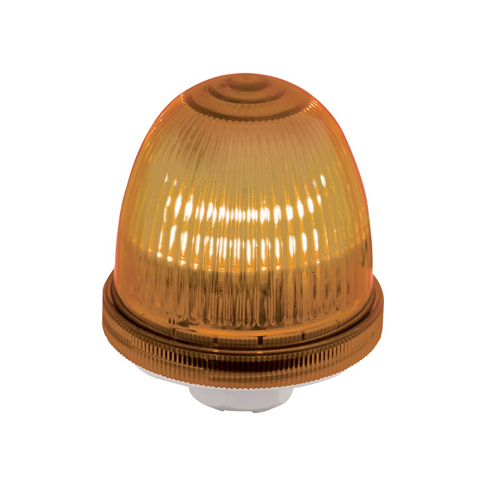 12-240VAC/DC UL Type 4X Steady IP66 Amber FMX 76mm Bulb-Type Beacon Signal Light LED or Incandescent Bulb Purchased Separately 12-240VAC/DC UL Type 4X Steady IP66 Amber FMX 76mm Bulb-Type Beacon Signal Light LED or Incandescent Bulb Purchased Separately